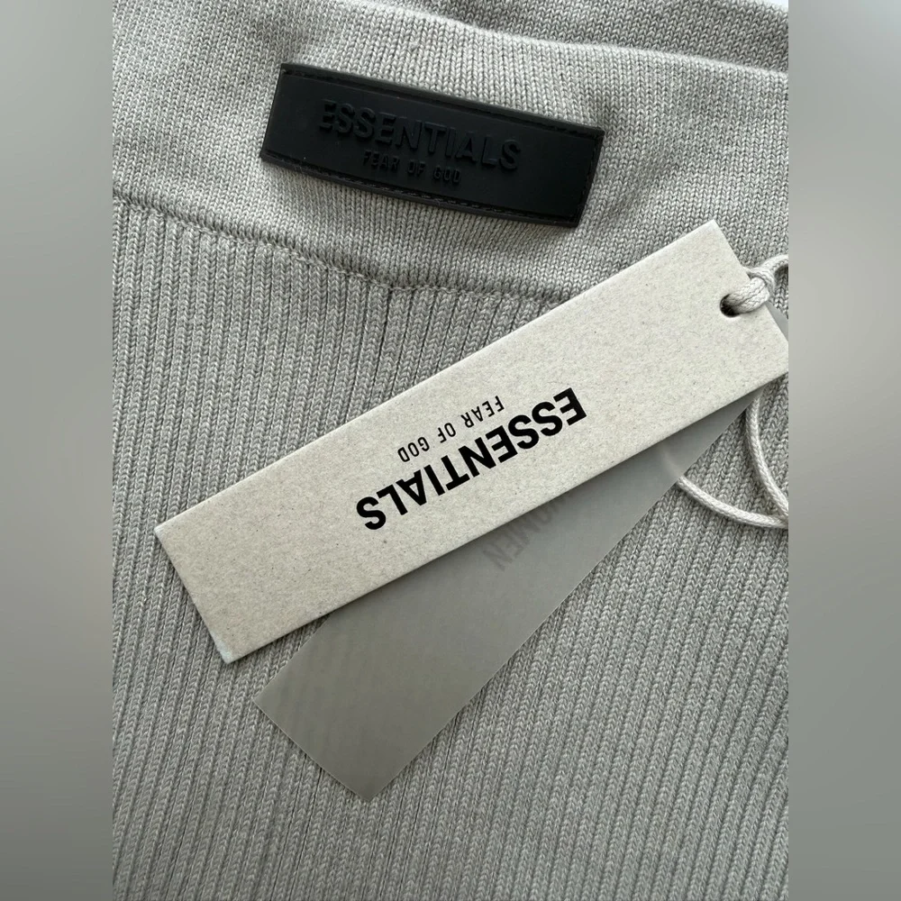 NWT The Fear Of God ESSENTIALS Ribbed Leggings in Seal Grey Size XS - Picture 9 of 11